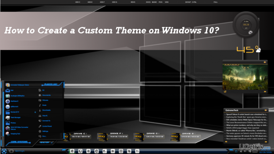 How to create windows 10 theme pack